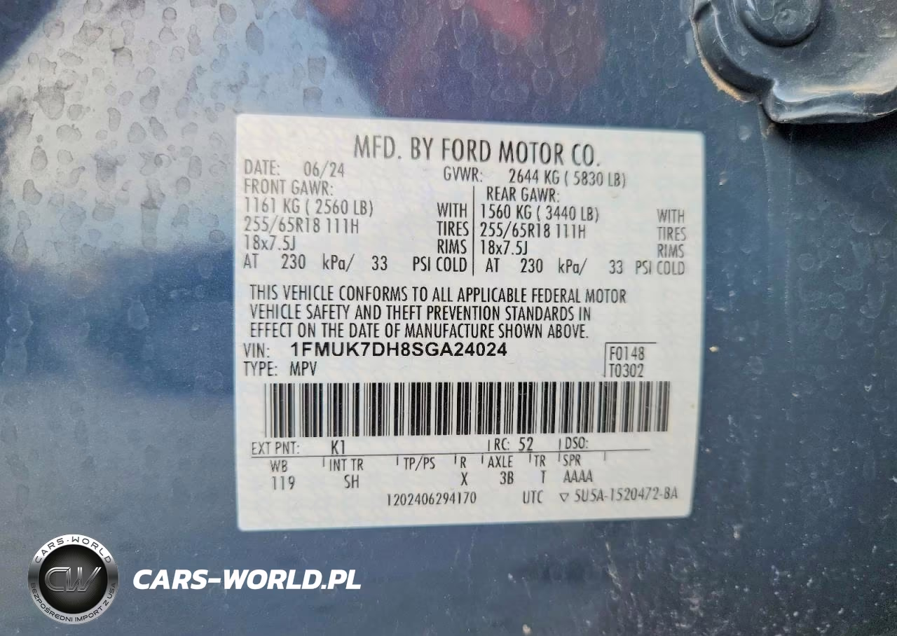 2025 Ford Explorer Active VIN:1FMUK7DH8SGA24024 - 14