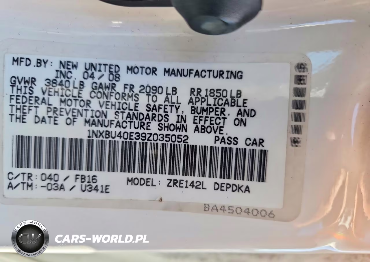 2009 Toyota Corolla Base VIN:1NXBU40E39Z035052 - 12
