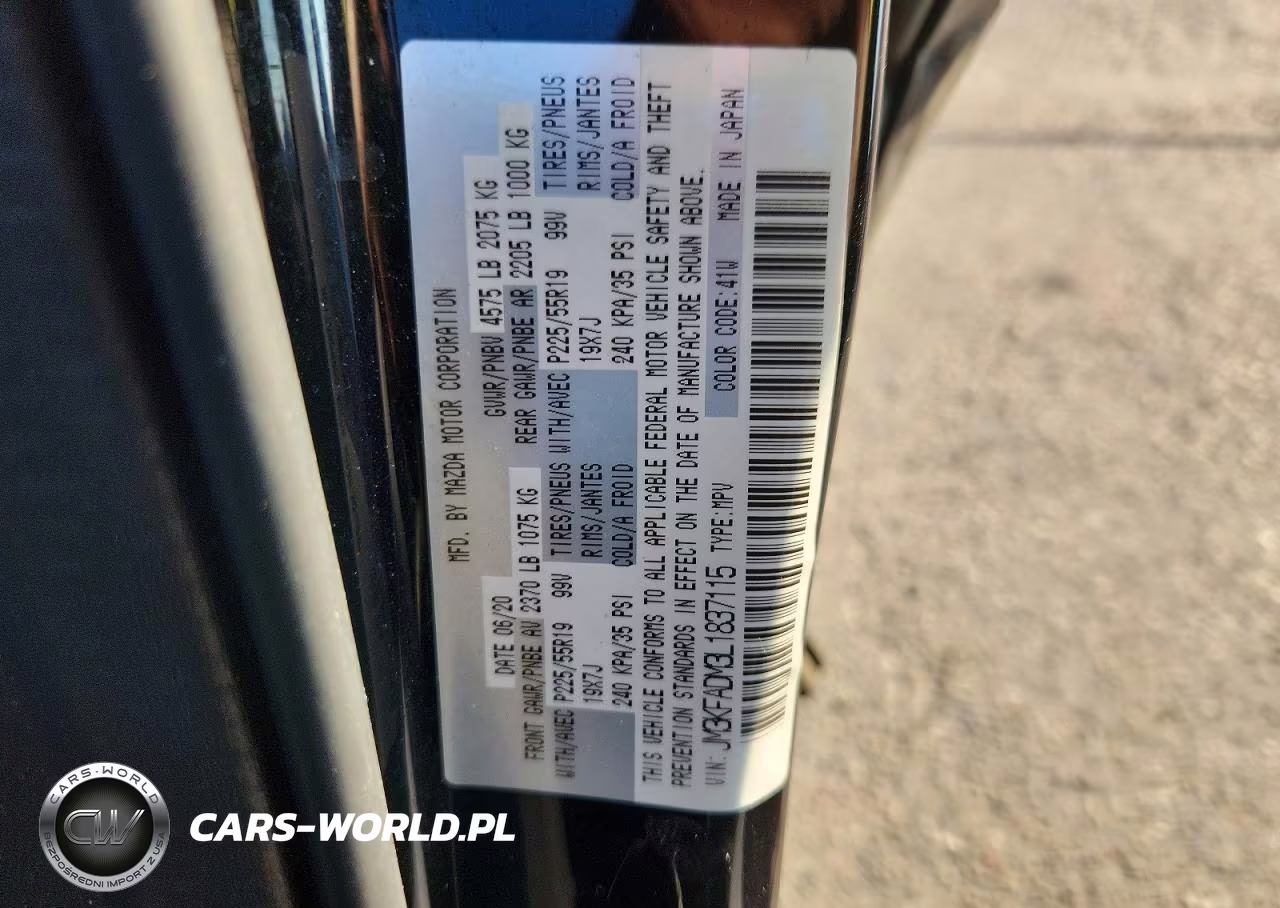 2020 Mazda Cx-5 Grand Touring VIN:JM3KFADM3L1837115 - 13