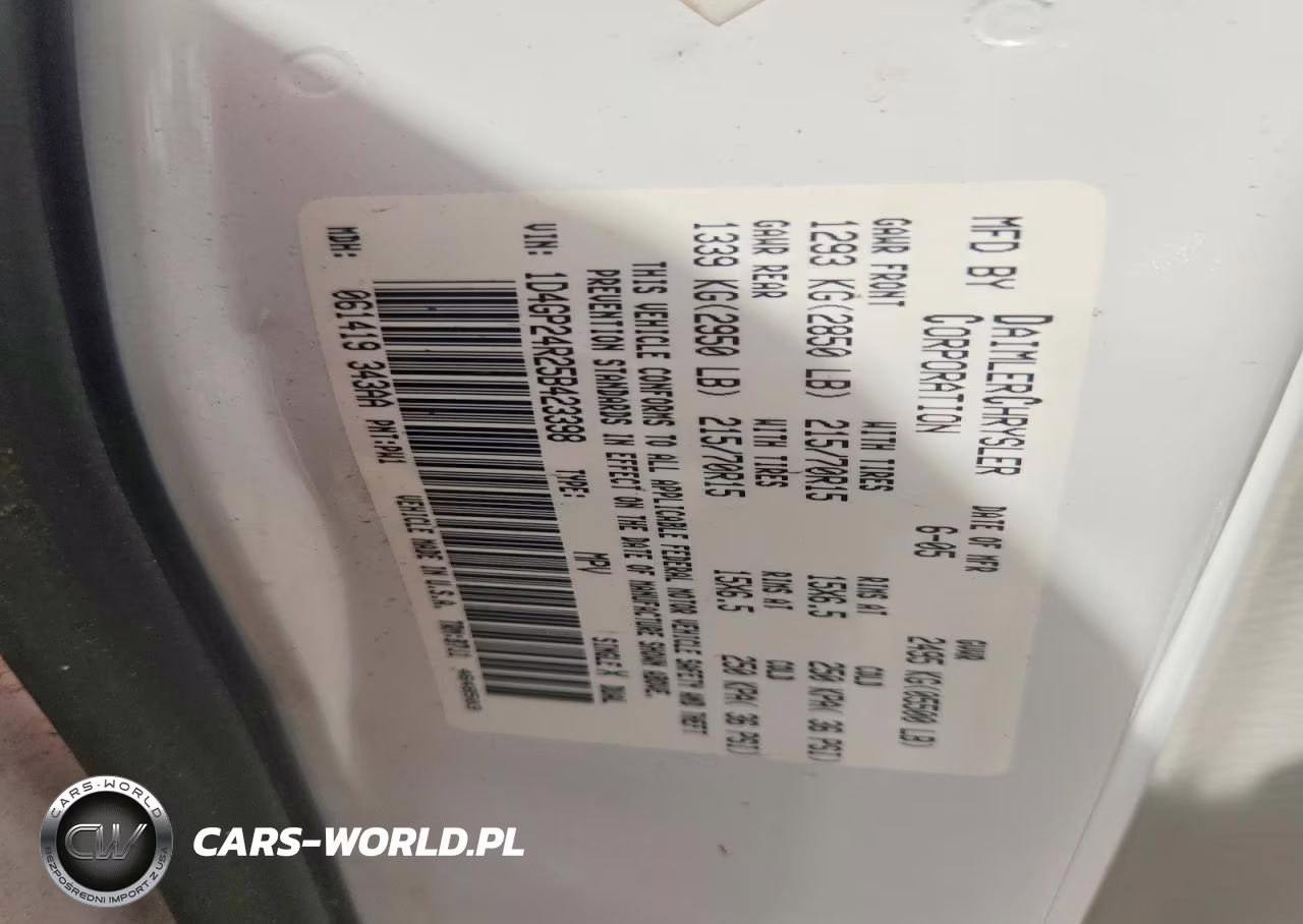 2005 Handicap Dodge Grand Caravan Se VIN:1D4GP24R25B423398 - 13