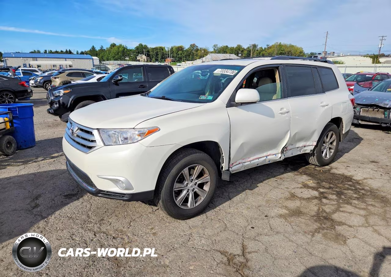 2012 Toyota Highlander Se VIN:5TDBK3EH5CS132076 - 1