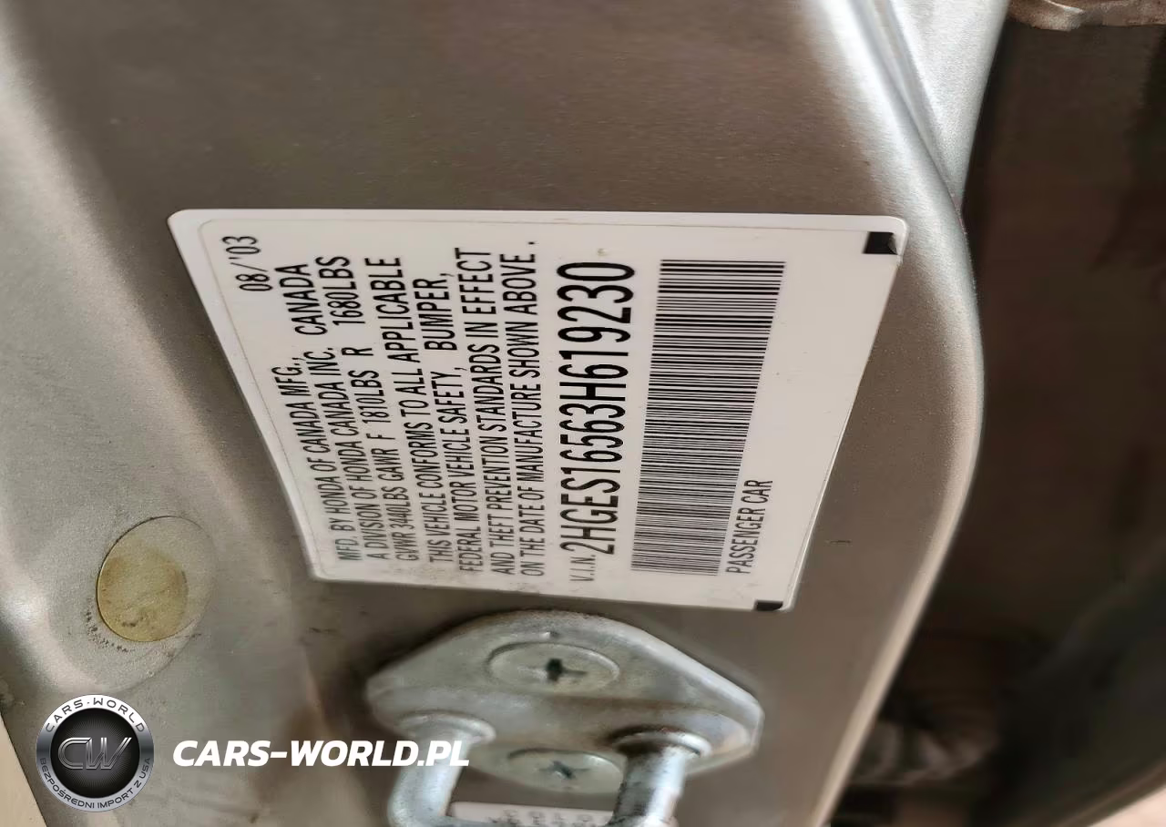 2003 Honda Civic Lx VIN:2HGES16563H619230 - 12