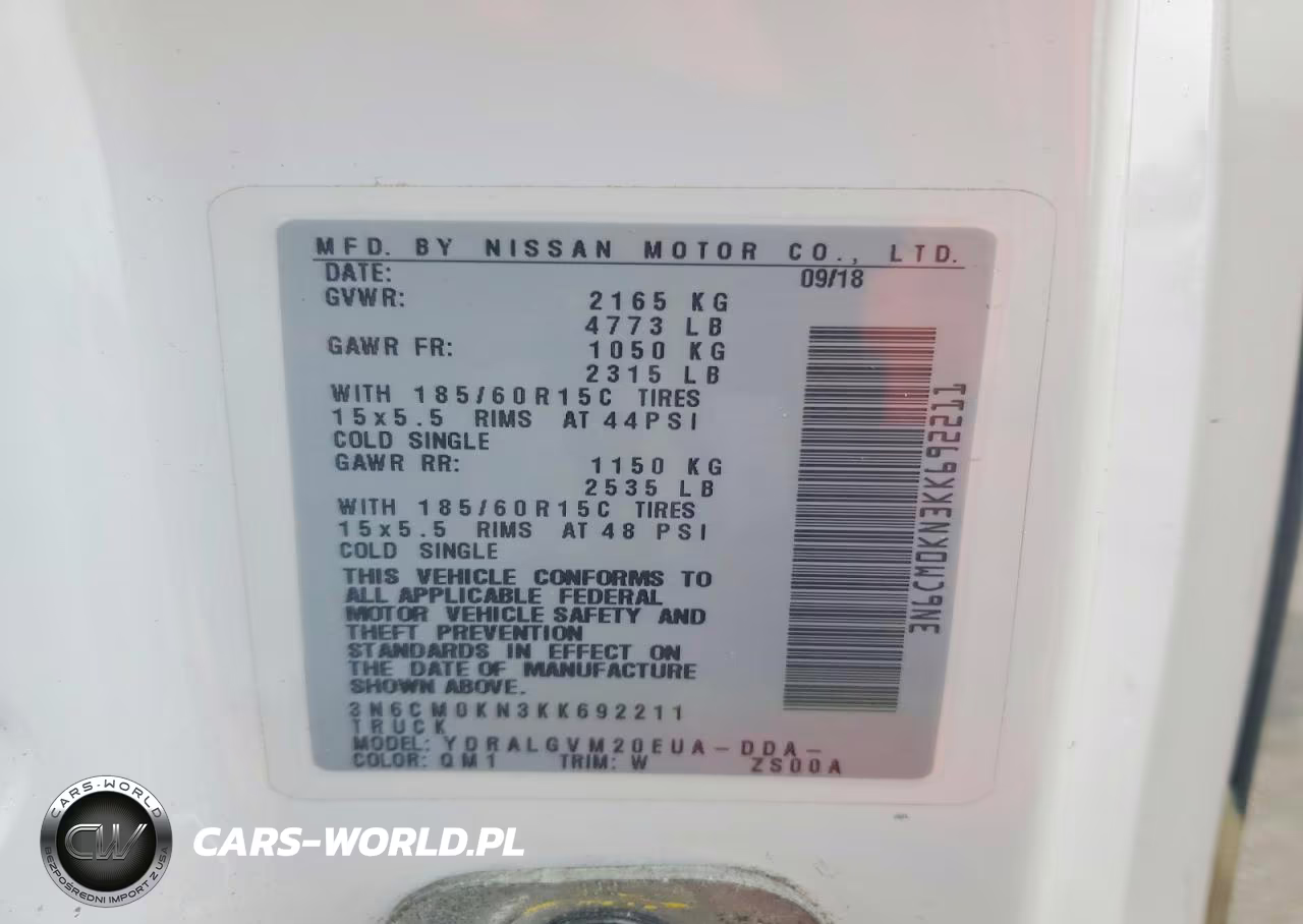 2019 Nissan Nv200 Delivery Van VIN:3N6CM0KN3KK692211 - 13