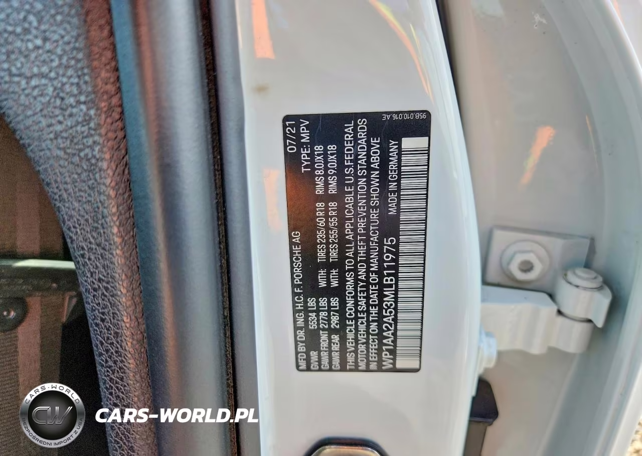 2021 Porsche Macan VIN:WP1AA2A53MLB11975 - 13