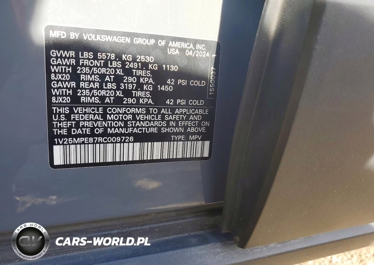 2024 Volkswagen Id.4 S VIN:1V25MPE87RC009726 - 12