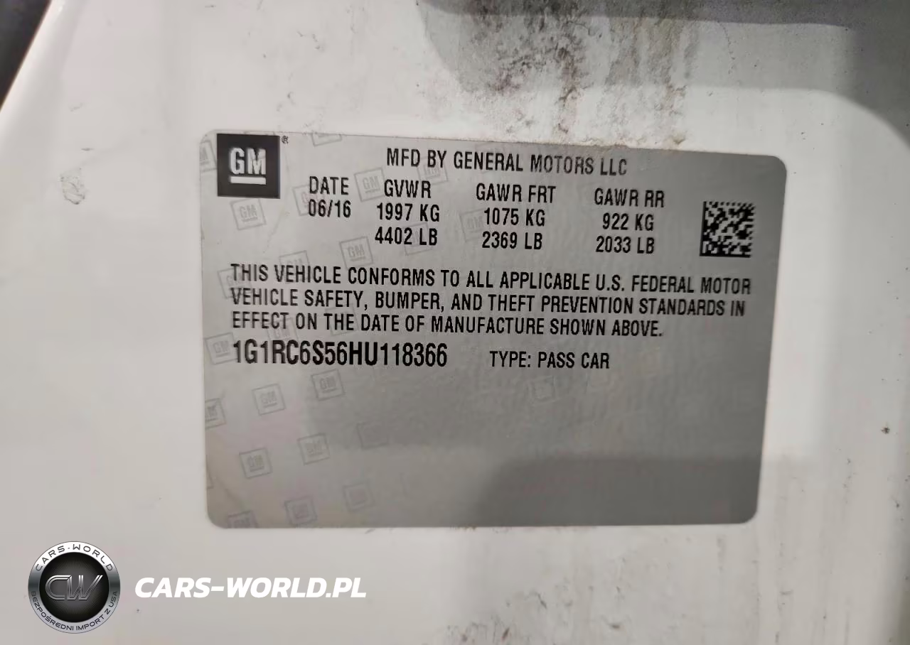 2017 Chevrolet Volt Lt VIN:1G1RC6S56HU118366 - 12