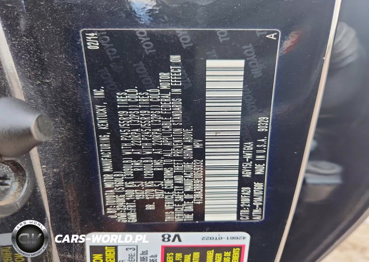 2014 Toyota Venza Le VIN:4T3BA3BB9EU059332 - 13