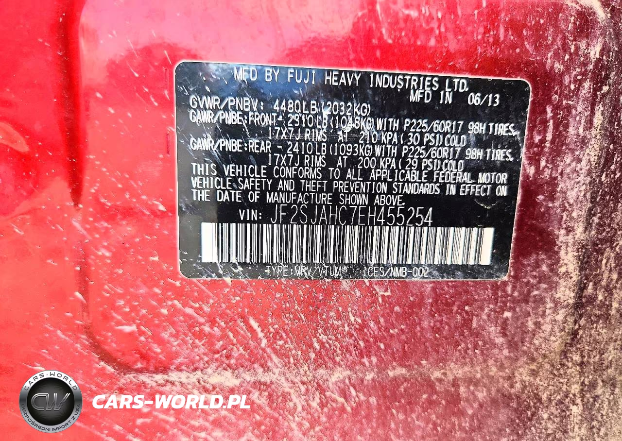 2014 Subaru Forester 2.5I Limited VIN:JF2SJAHC7EH455254 - 12