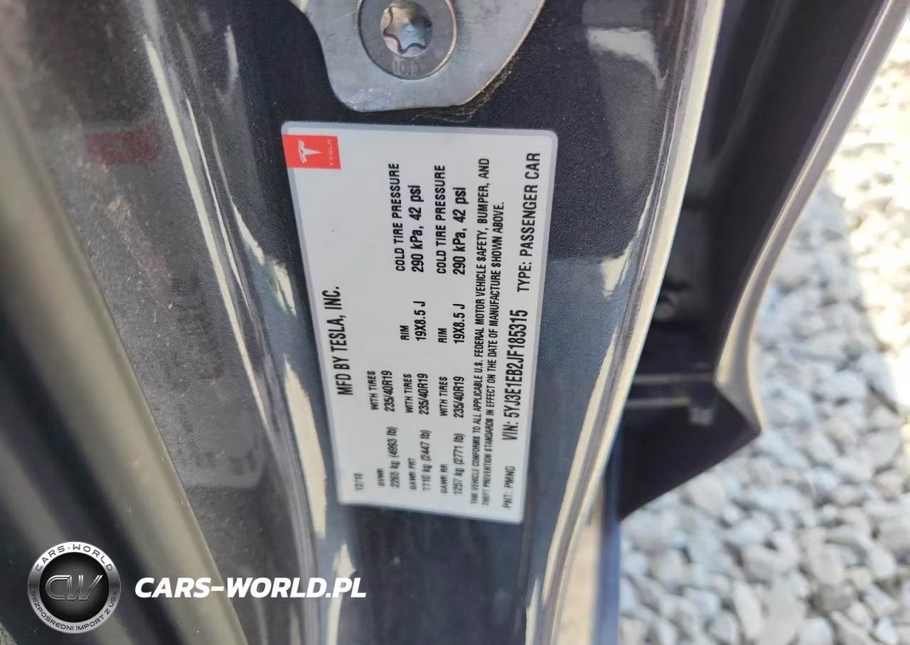 2018 Tesla Model 3 VIN:5YJ3E1EB2JF185315 - 12