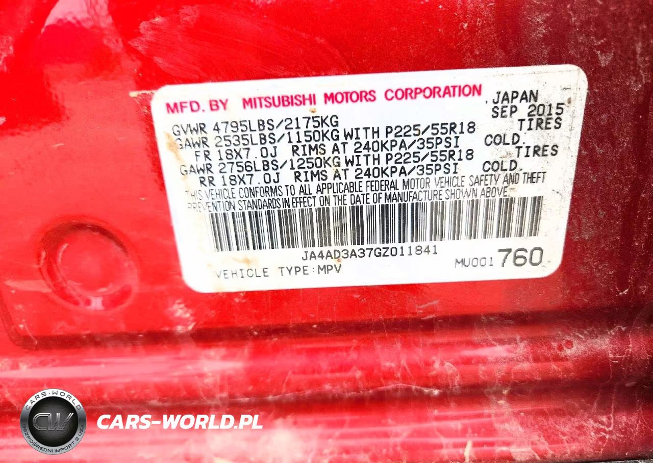 2016 Mitsubishi Outlander Se VIN:JA4AD3A37GZ011841 - 13