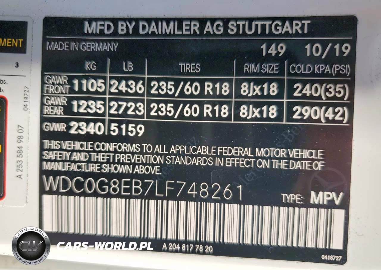 2020 Mercedes-Benz Glc 300 4Matic VIN:WDC0G8EB7LF748261 - 14