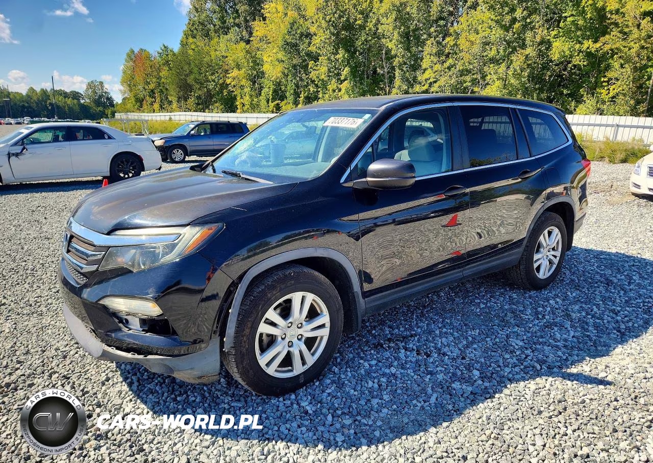 2016 Honda Pilot Lx VIN:5FNYF6H16GB075850 - 1