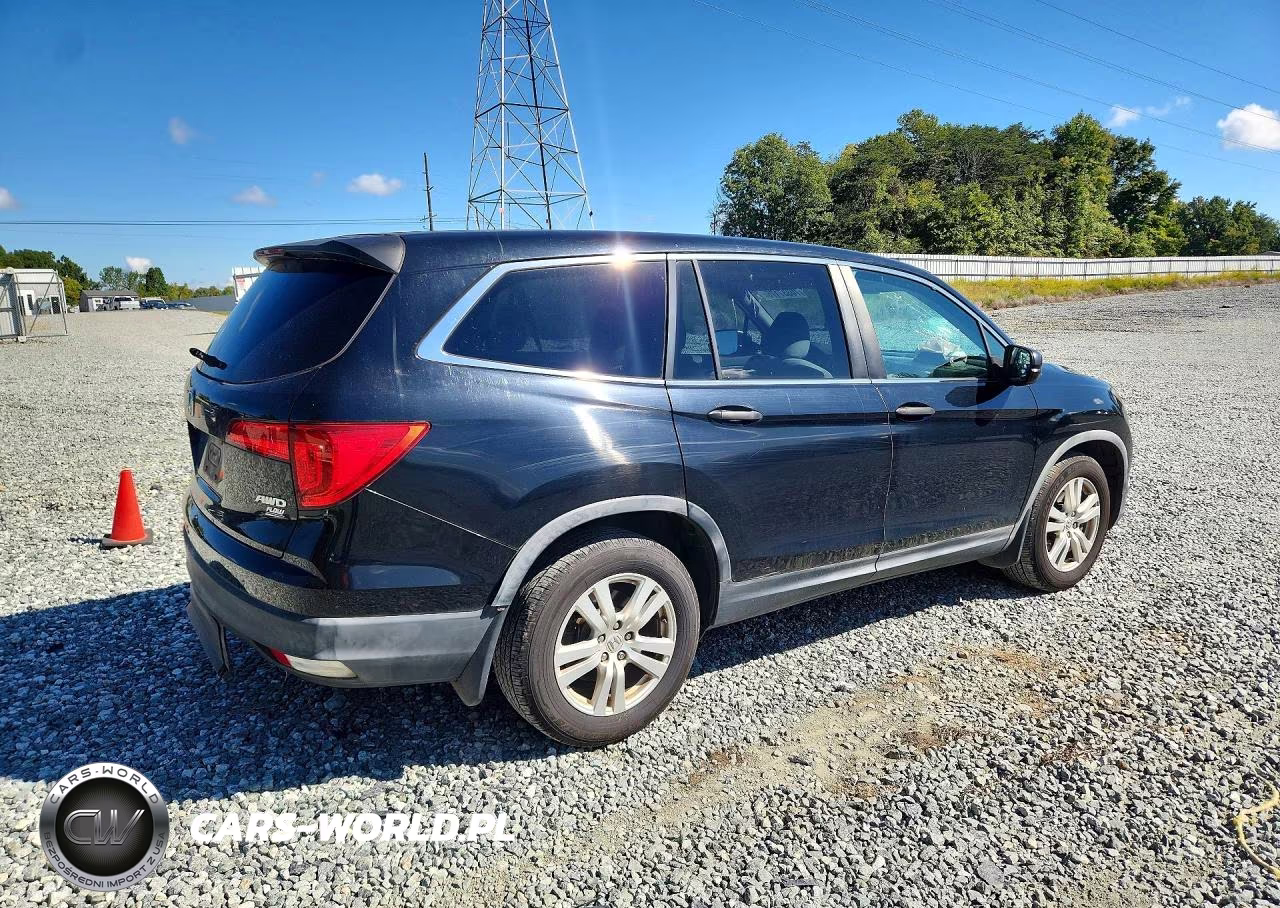 2016 Honda Pilot Lx VIN:5FNYF6H16GB075850 - 3