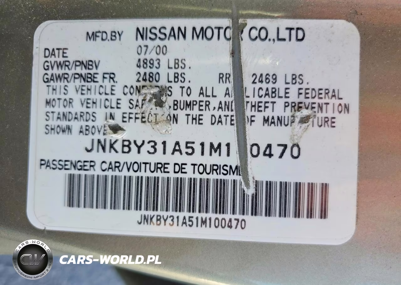 2001 Infiniti Q45 Base VIN:JNKBY31A51M100470 - 12