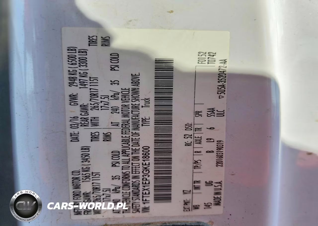2016 Ford F150 Super Cab VIN:1FTEX1EP3GKE18600 - 13
