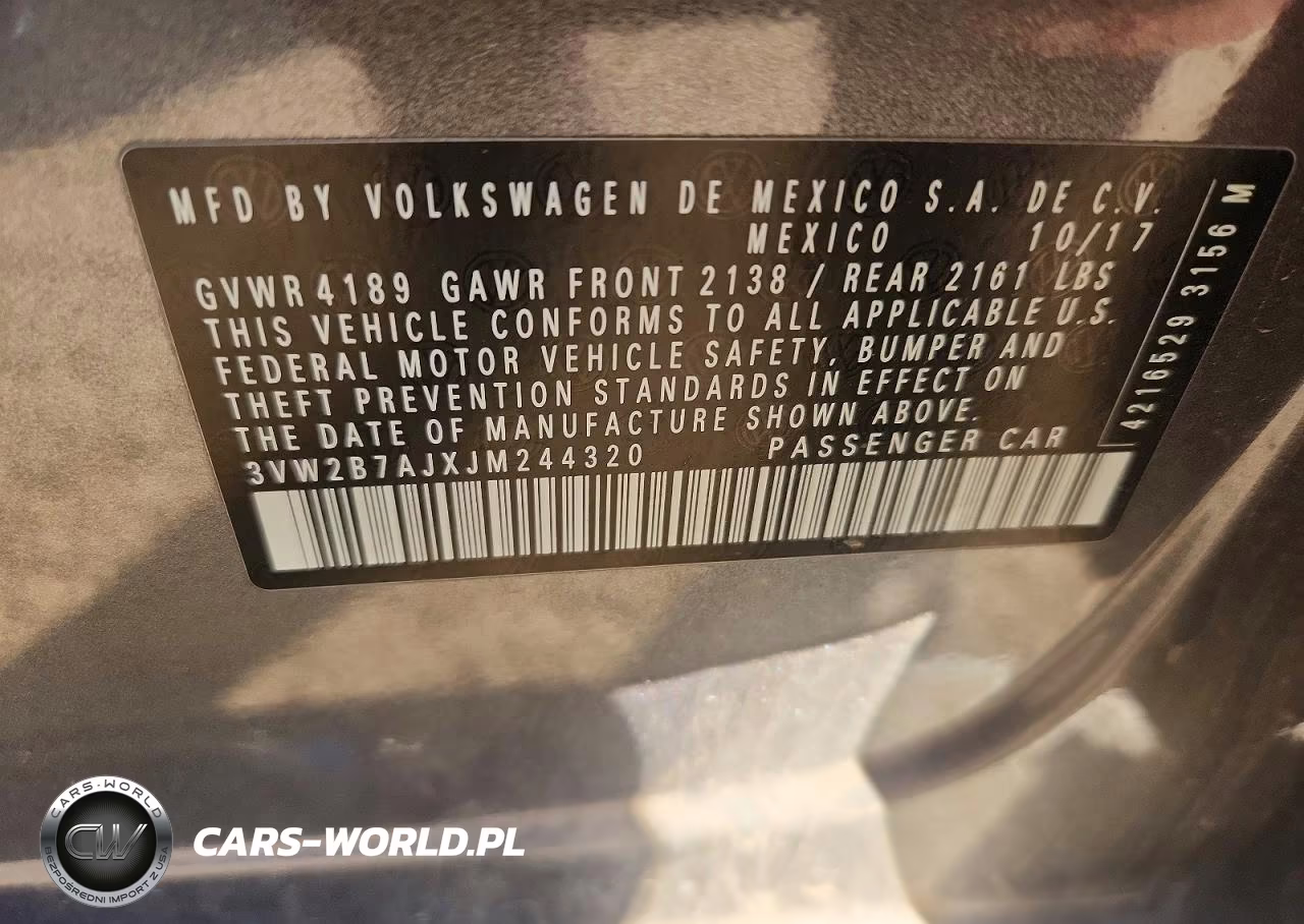 2018 Volkswagen Jetta S VIN:3VW2B7AJXJM244320 - 12