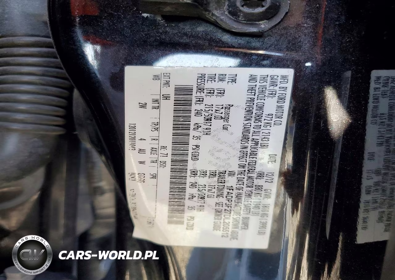 2013 Ford Focus Se VIN:1FADP3F27DL205512 - 12