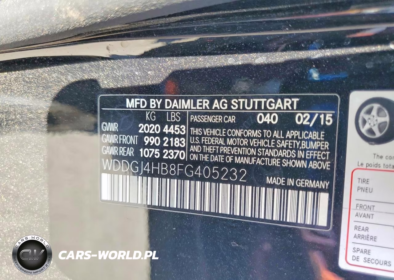 2015 Mercedes-Benz C 250 VIN:WDDGJ4HB8FG405232 - 12