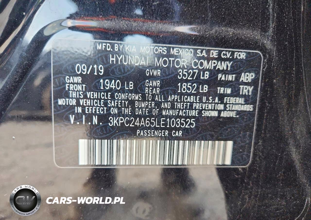 2020 Hyundai Accent Se VIN:3KPC24A65LE103525 - 13