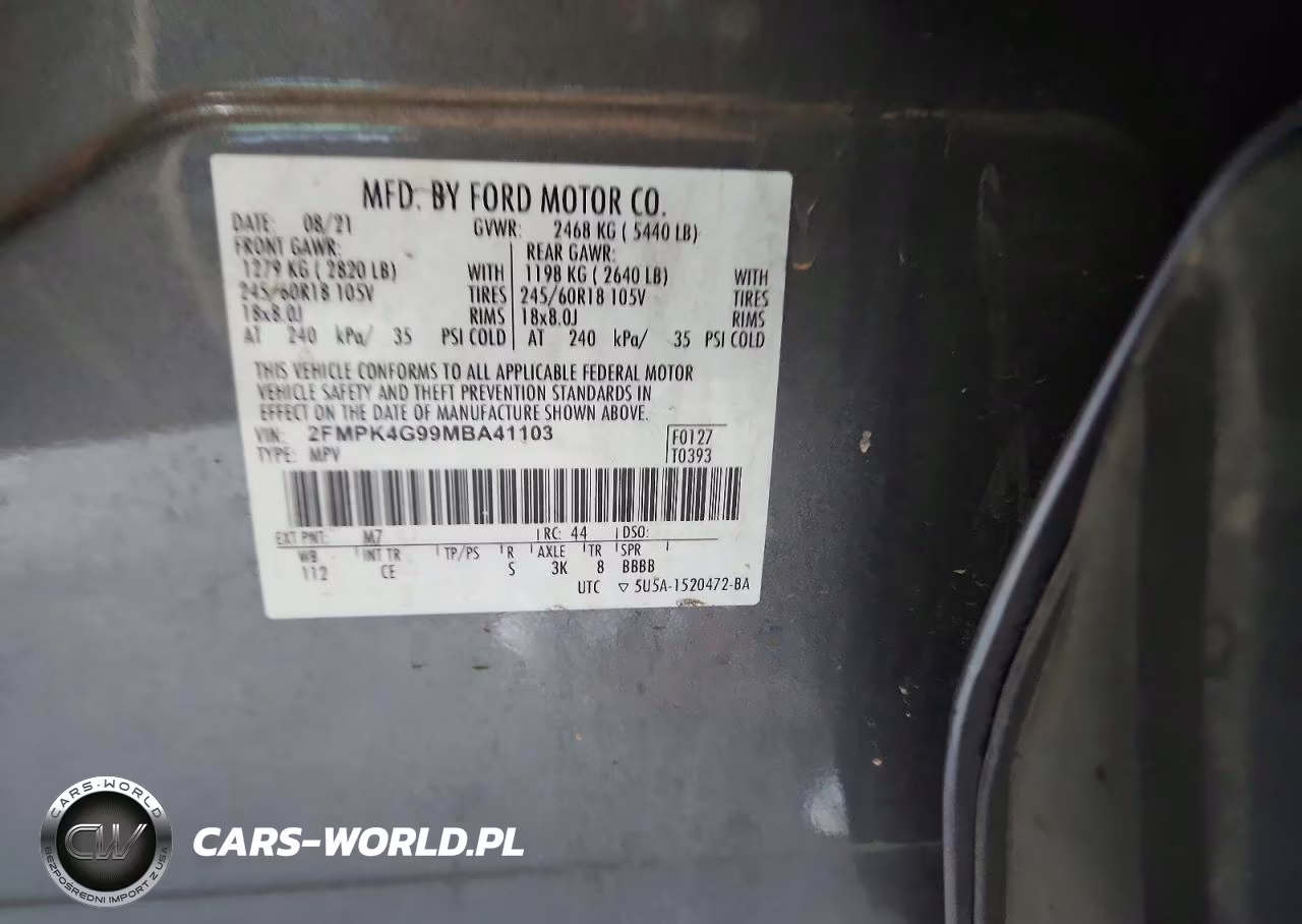 2021 Ford Edge Se VIN:2FMPK4G99MBA41103 - 13