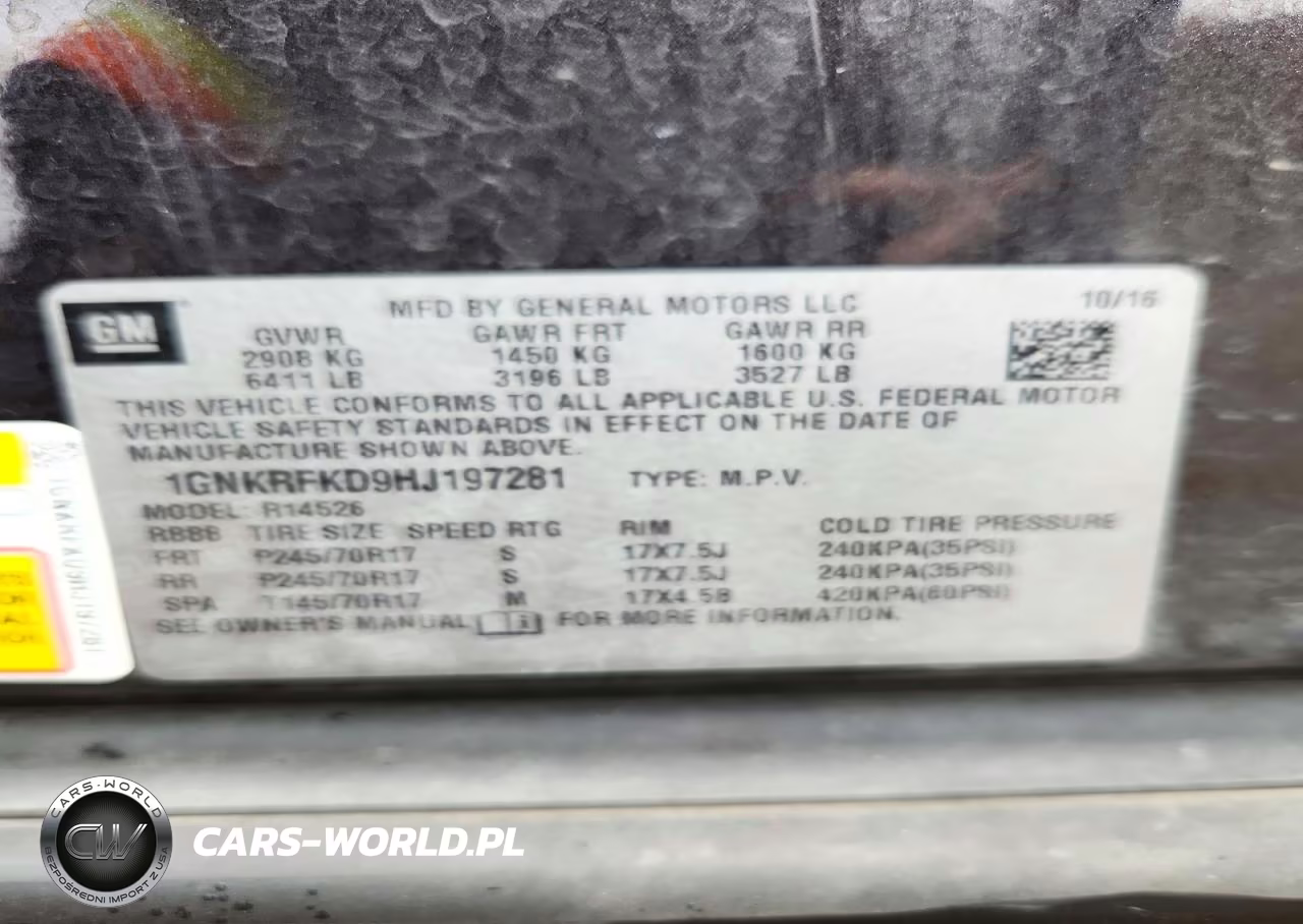 2017 Chevrolet Traverse Ls VIN:1GNKRFKD9HJ197281 - 13