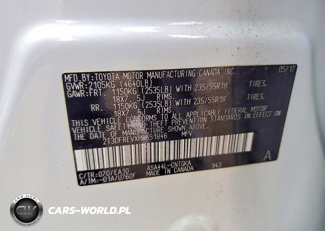 2017 Toyota Rav4 Platinum VIN:2T3DFREVXHW651846 - 12