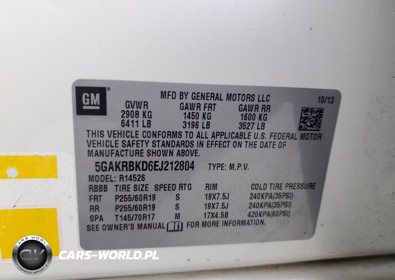 2014 Buick Enclave VIN:5GAKRBKD6EJ212804 - 13