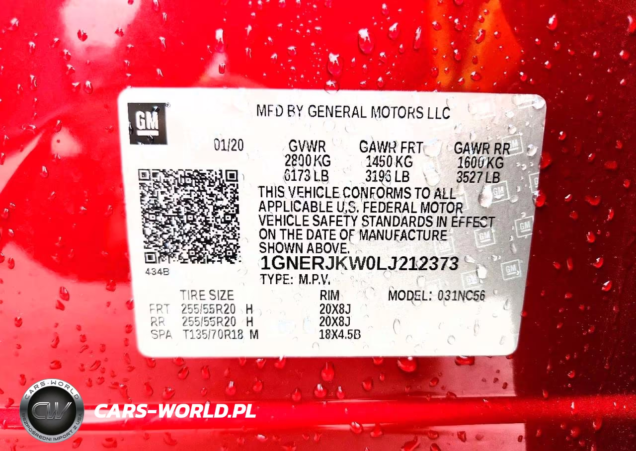 2020 Chevrolet Traverse Rs VIN:1GNERJKW0LJ212373 - 13