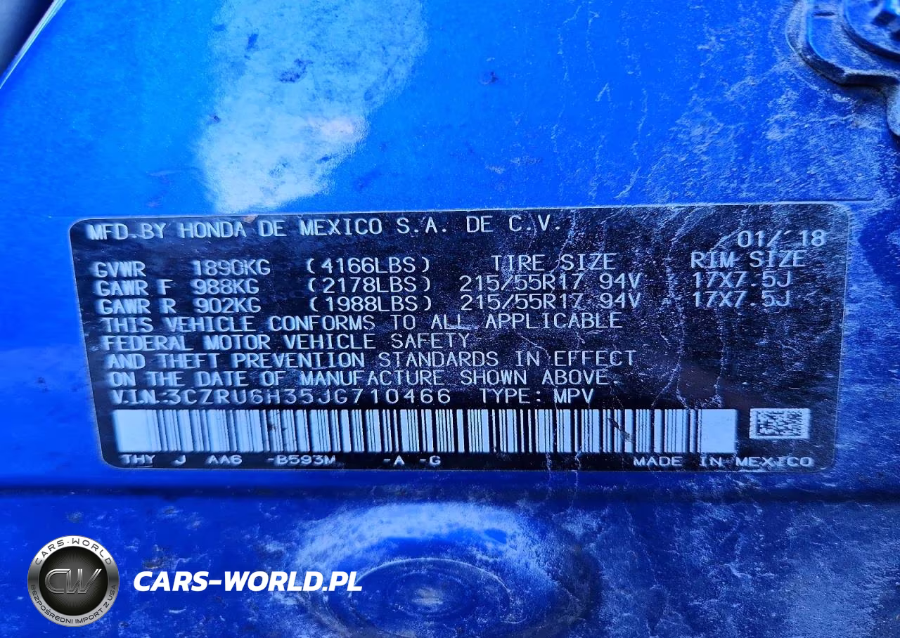 2018 Honda Hr-V Lx VIN:3CZRU6H35JG710466 - 13