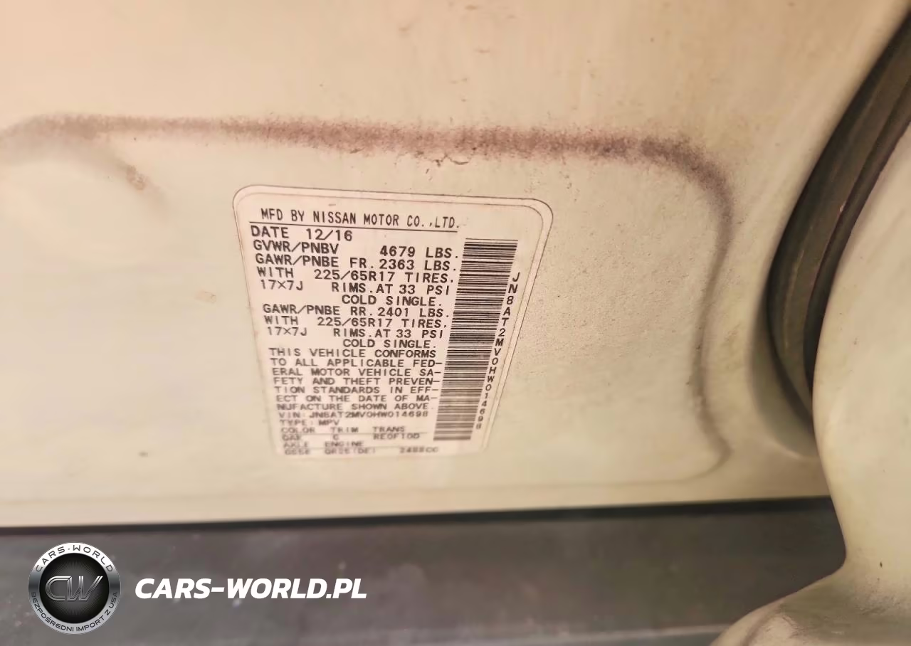 2017 Nissan Rogue S VIN:JN8AT2MV0HW014698 - 13