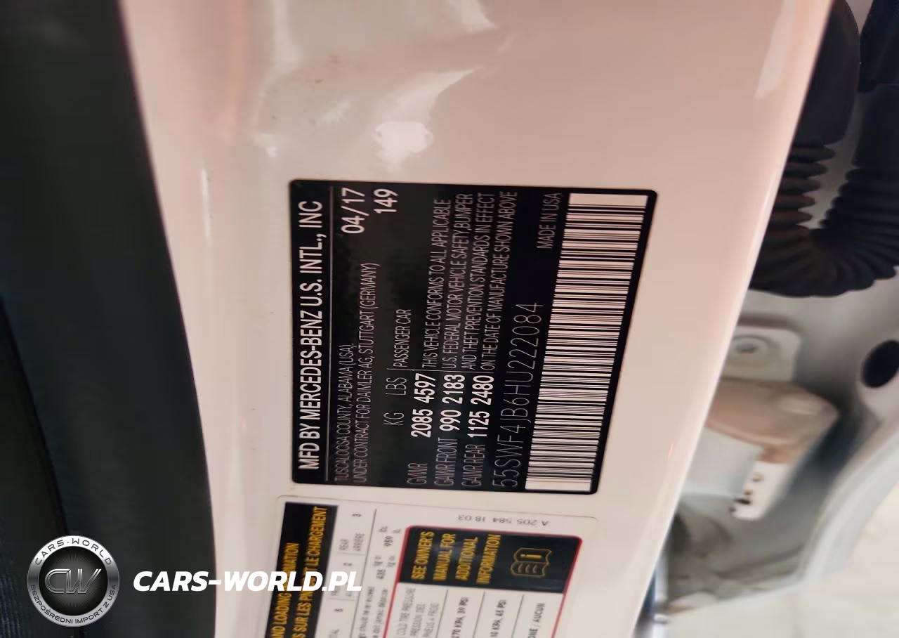 2017 Mercedes-Benz C 300 VIN:55SWF4JB6HU222084 - 12