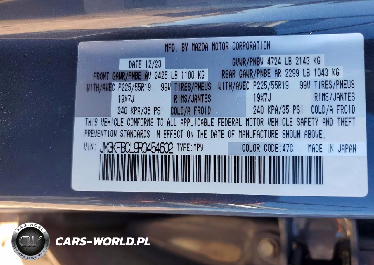 2024 Mazda Cx-5 Preferred VIN:JM3KFBCL9R0454602 - 14