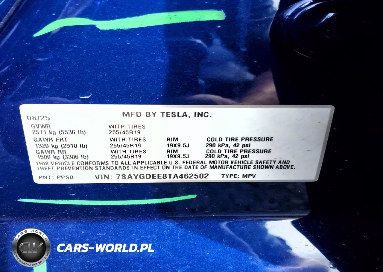 2026 Tesla Model Y VIN:7SAYGDEE8TA462502 - 14