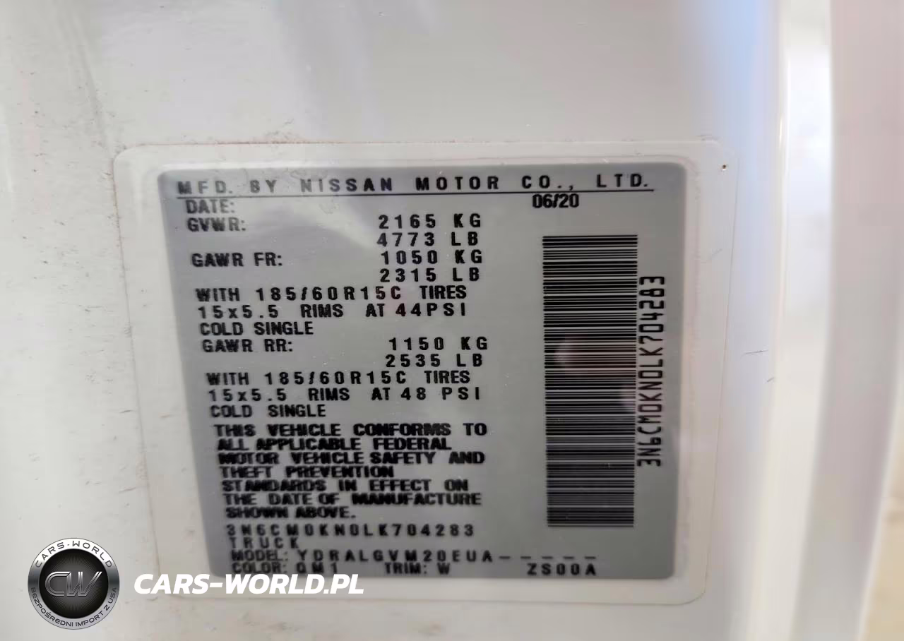 2020 Nissan Nv200 Sv VIN:3N6CM0KN0LK704283 - 13