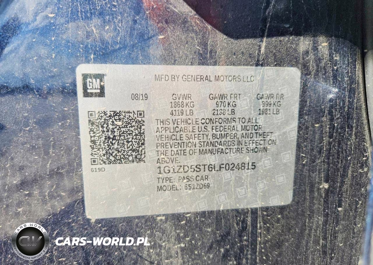 2020 Chevrolet Malibu Lt VIN:1G1ZD5ST6LF024815 - 12