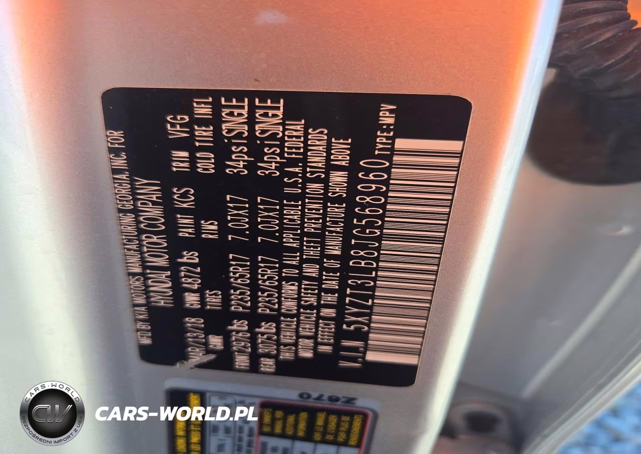 2018 Hyundai Santa Fe Sport 2.4L VIN:5XYZT3LB8JG568960 - 12