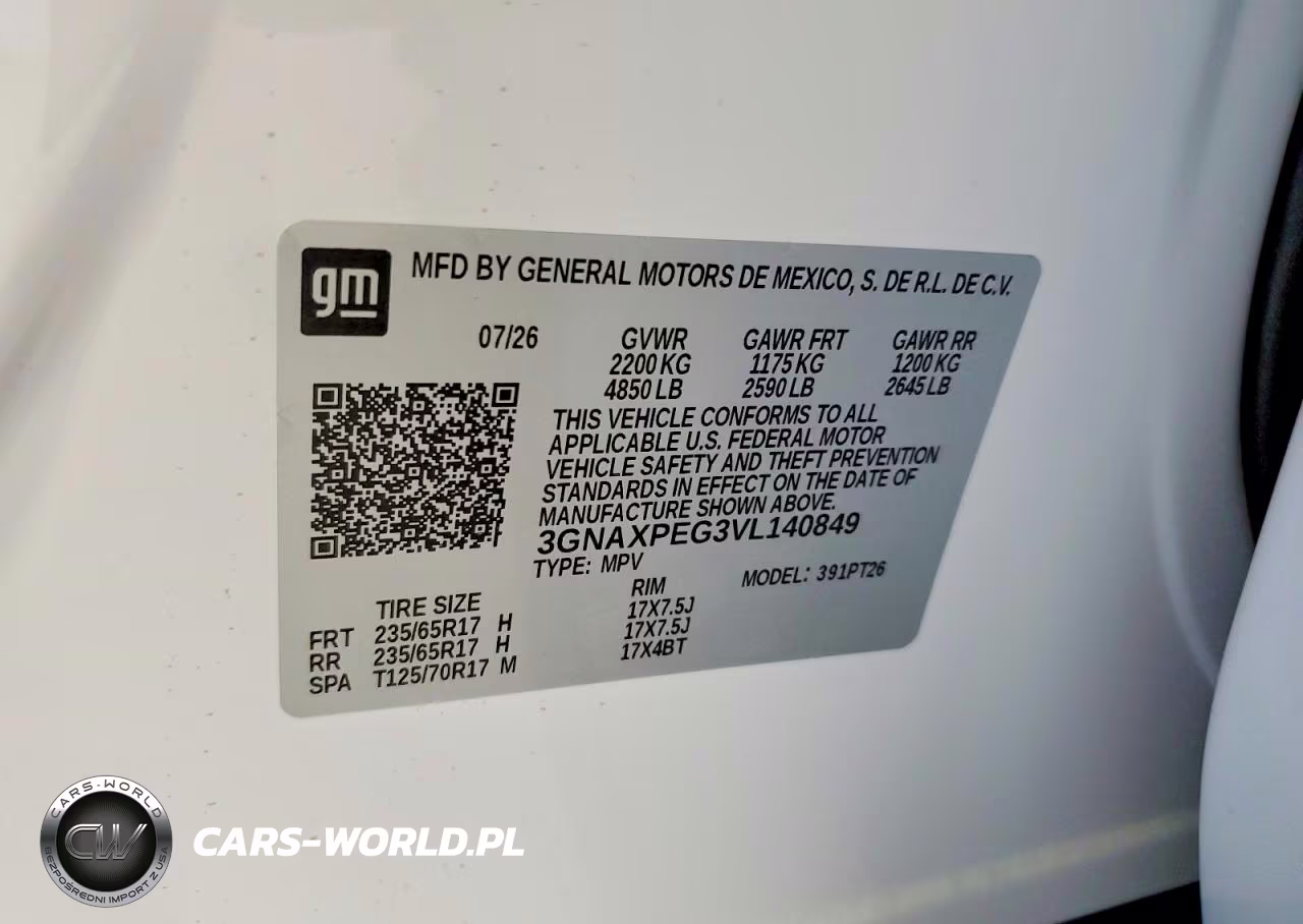 2027 Chevrolet Equinox Lt VIN:3GNAXPEG3VL140849 - 13