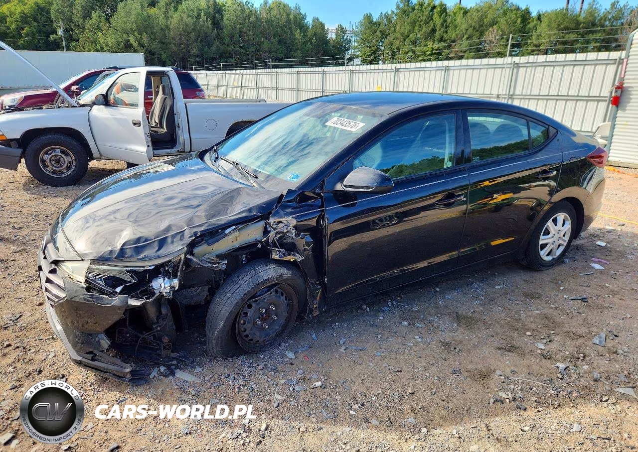 2019 Hyundai Elantra Se VIN:KMHD74LFXKU762831 - 1