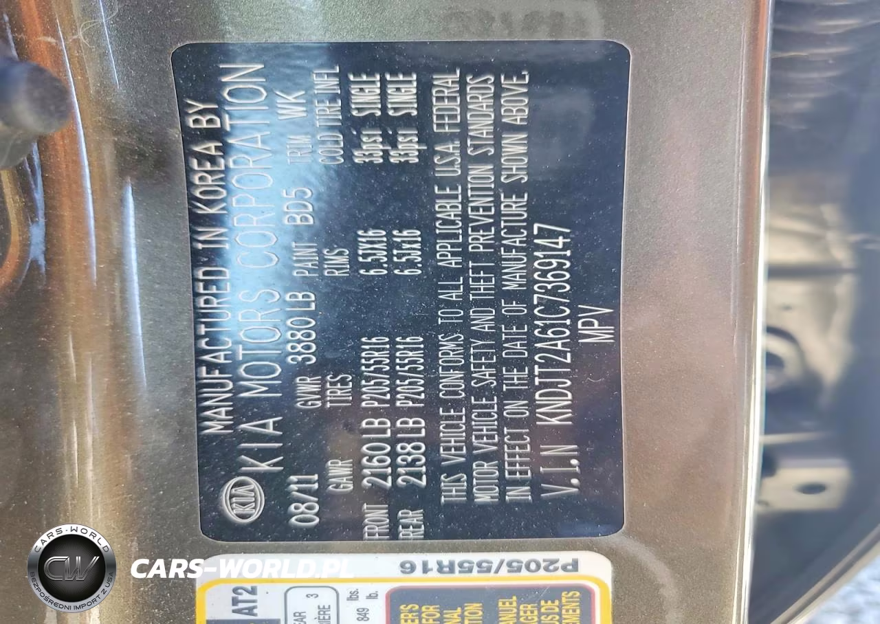 2012 Kia Soul + VIN:KNDJT2A61C7369147 - 14