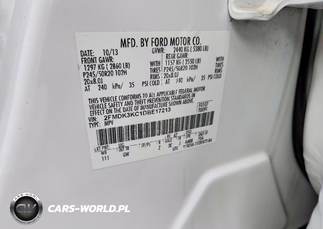 2013 Ford Edge Limited VIN:2FMDK3KC1DBE17213 - 13
