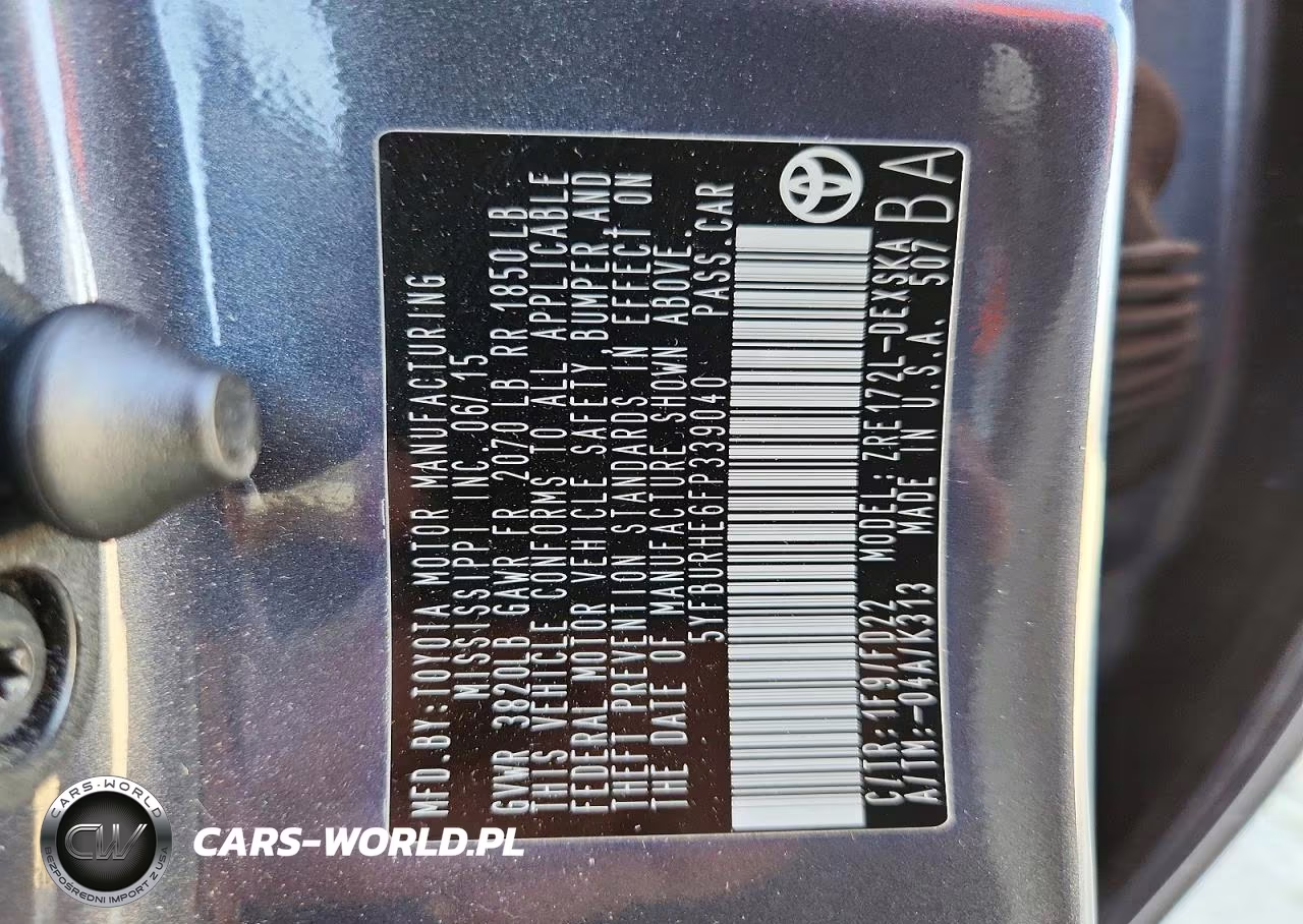 2015 Toyota Corolla S Plus VIN:5YFBURHE6FP339040 - 13