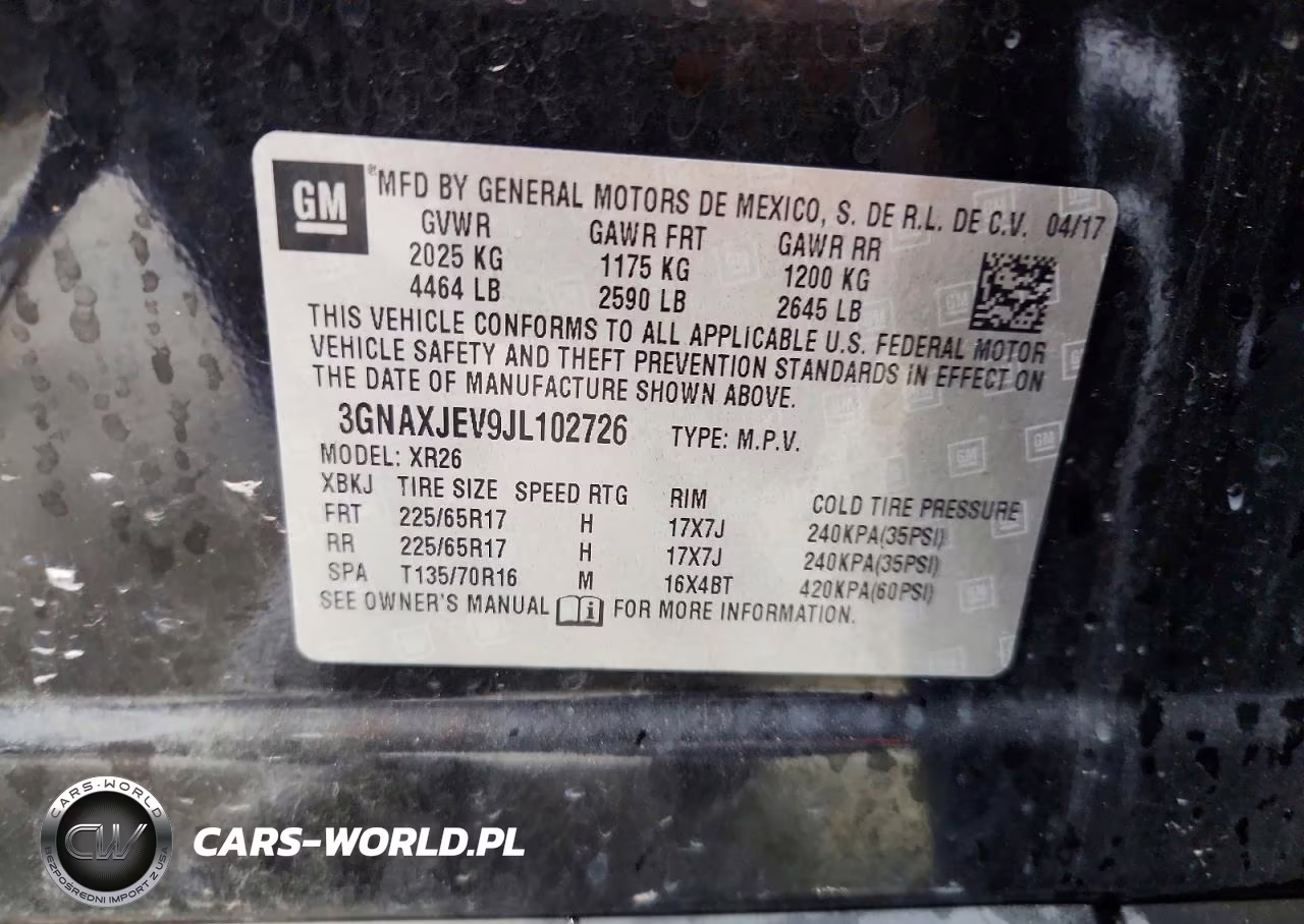 2018 Chevrolet Equinox Lt VIN:3GNAXJEV9JL102726 - 12
