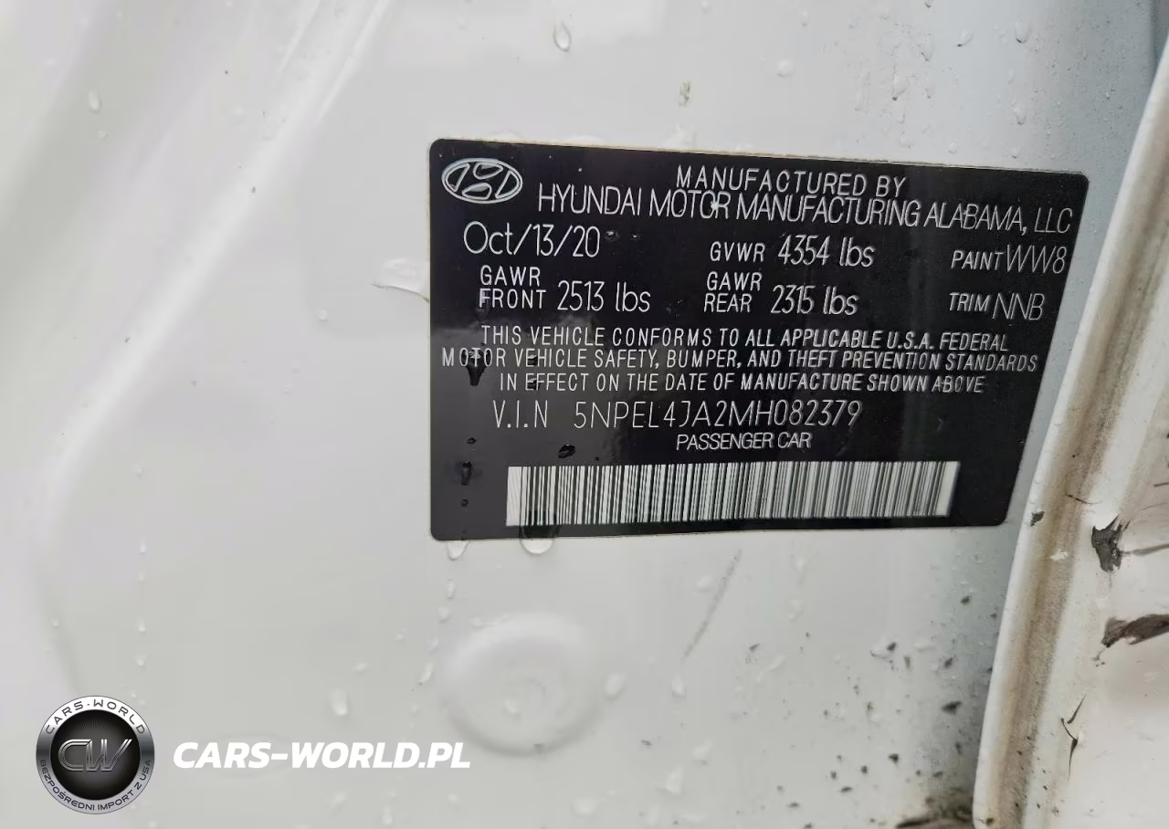 2021 Hyundai Sonata Sel VIN:5NPEL4JA2MH082379 - 12