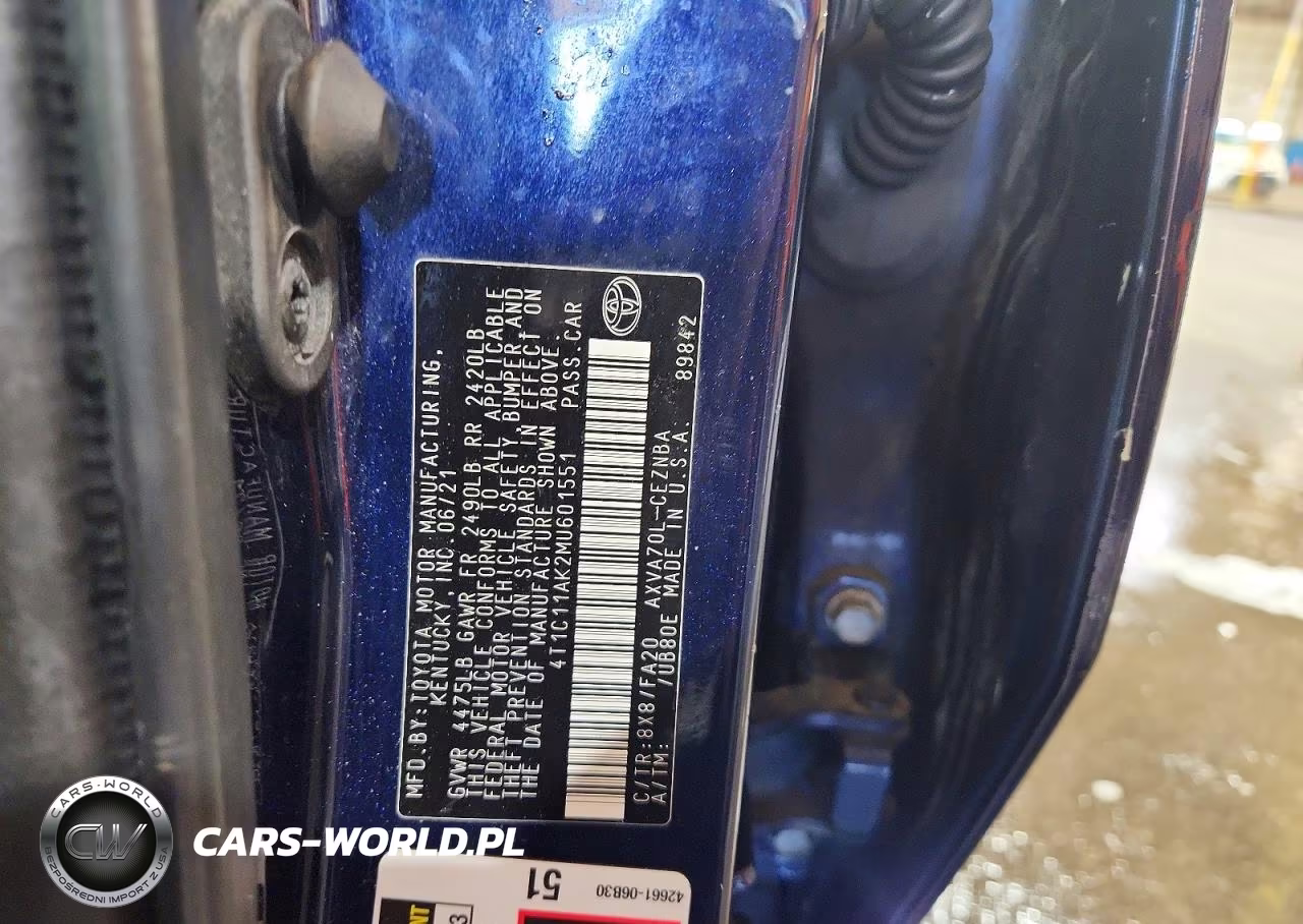 2021 Toyota Camry Le VIN:4T1C11AK2MU601551 - 12