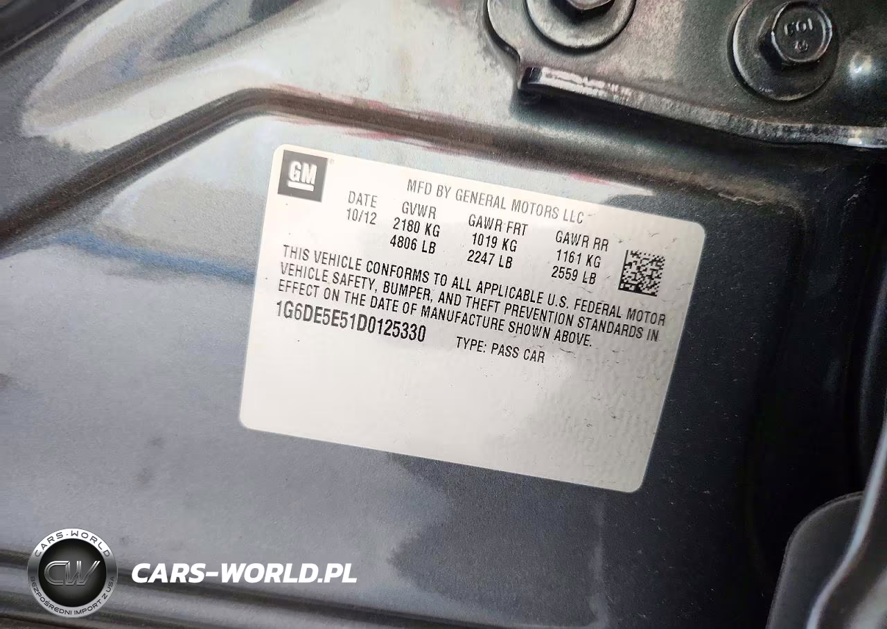 2013 Cadillac Cts VIN:1G6DE5E51D0125330 - 12