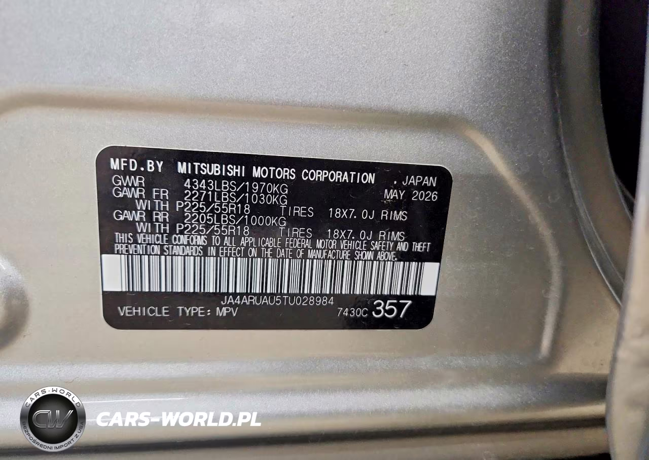 2026 Mitsubishi Outlander Sport Le Awd VIN:JA4ARUAU5TU028984 - 14