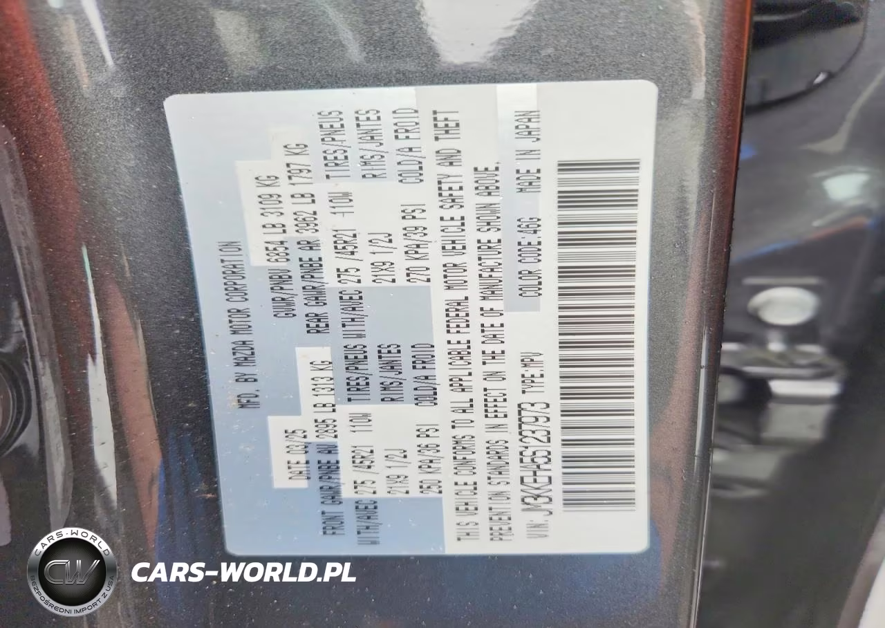 2025 Mazda Cx-90 Premium Plus VIN:JM3KKEHA5S1237973 - 13