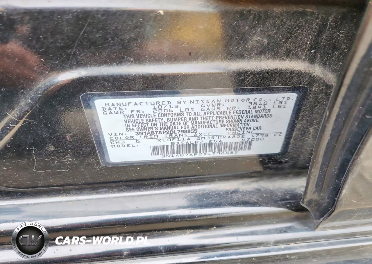 2013 Nissan Sentra S VIN:3N1AB7AP2DL798855 - 12