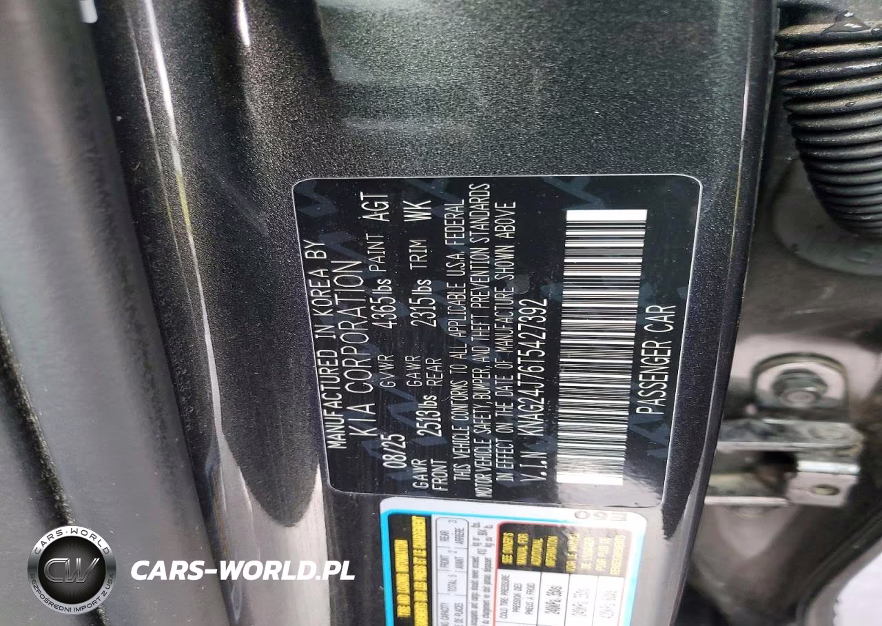 2026 Kia K5 Lxs VIN:KNAG24J76T5427392 - 13
