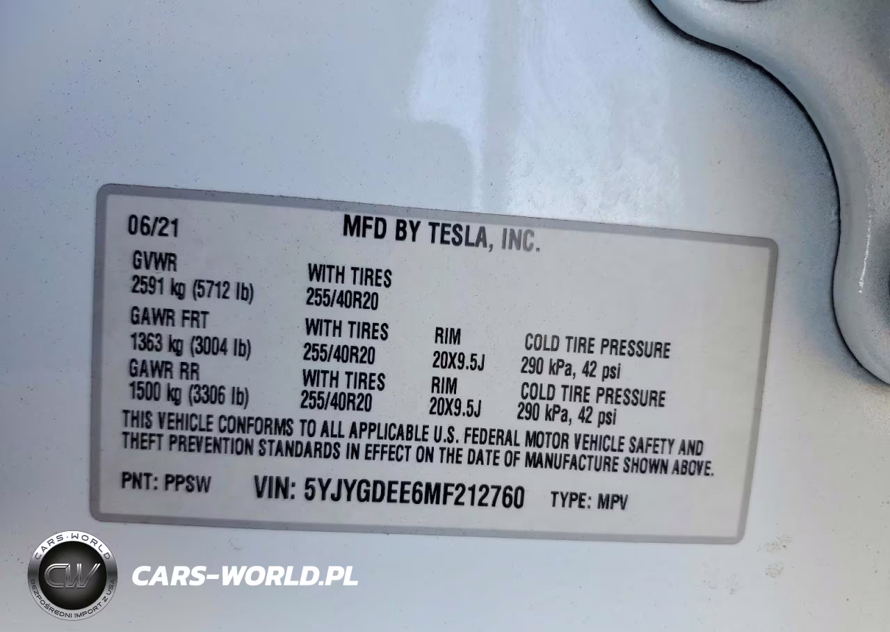 2021 Tesla Model Y VIN:5YJYGDEE6MF212760 - 12